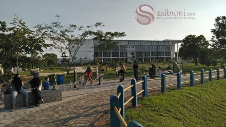 LIBURAN: Kawasan Embung A Itera, Solusi Tempat Joging di Akhir Pekan